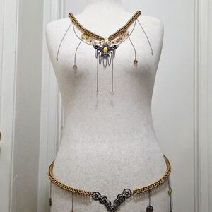 Gold Chainmail Body Chain